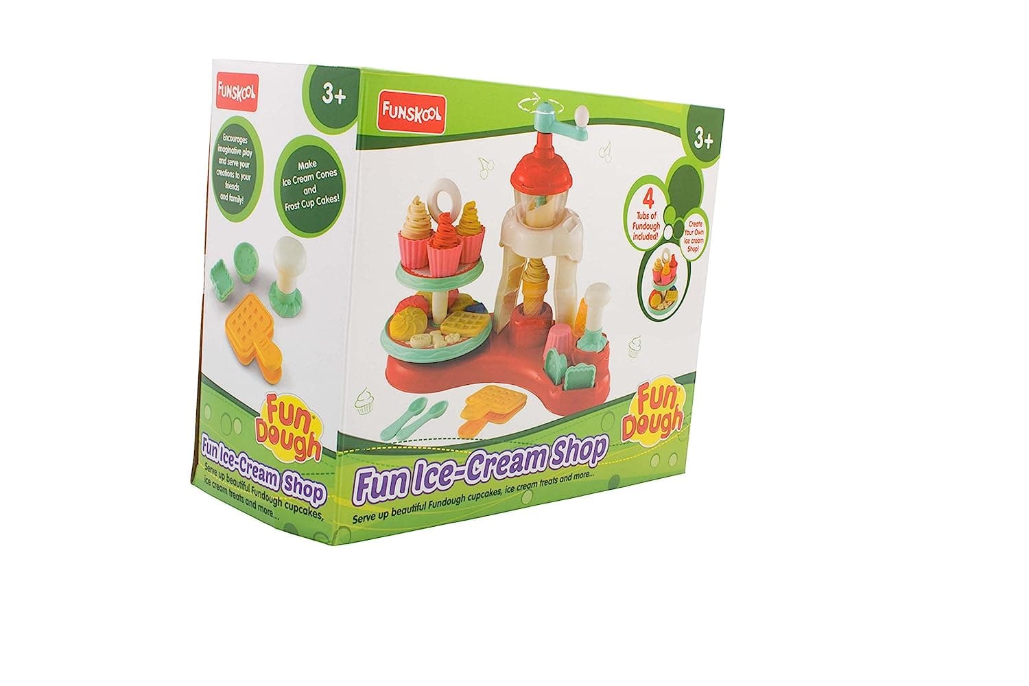 Funskool Fun Dough Ice Cream Shop - Multi Colour Carton view 2