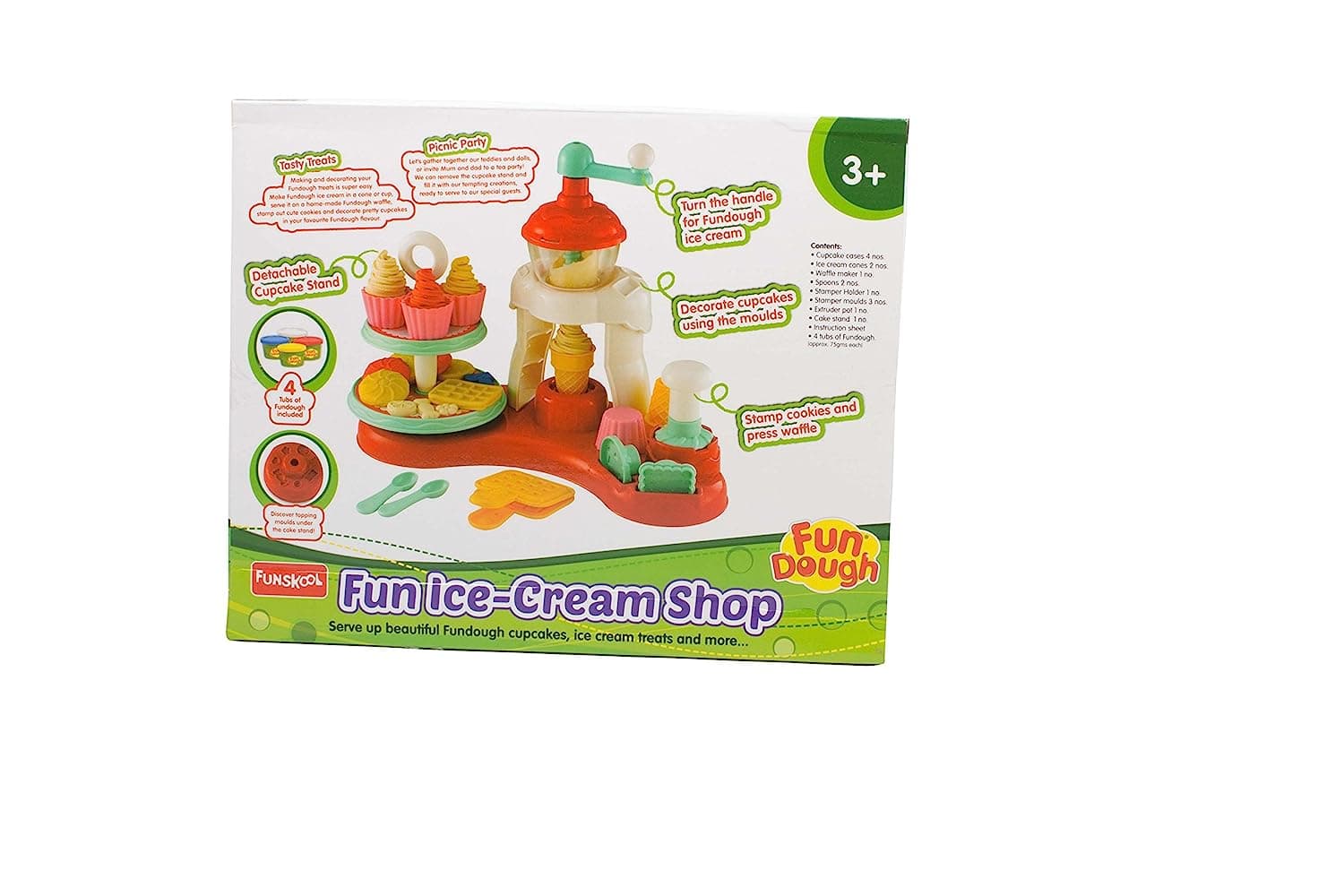 Funskool Fun Dough Ice Cream Shop - Multi Colour Carton
