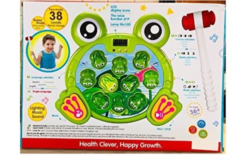 Knick Knack Whack A Frog Interactive Learning Toys Game Box for Age 3-8 Years Old Kids Boys and Girls|Early Child Brain Development Activity, Learning, Skills, Builds Hand-Eye Co-Ordination
