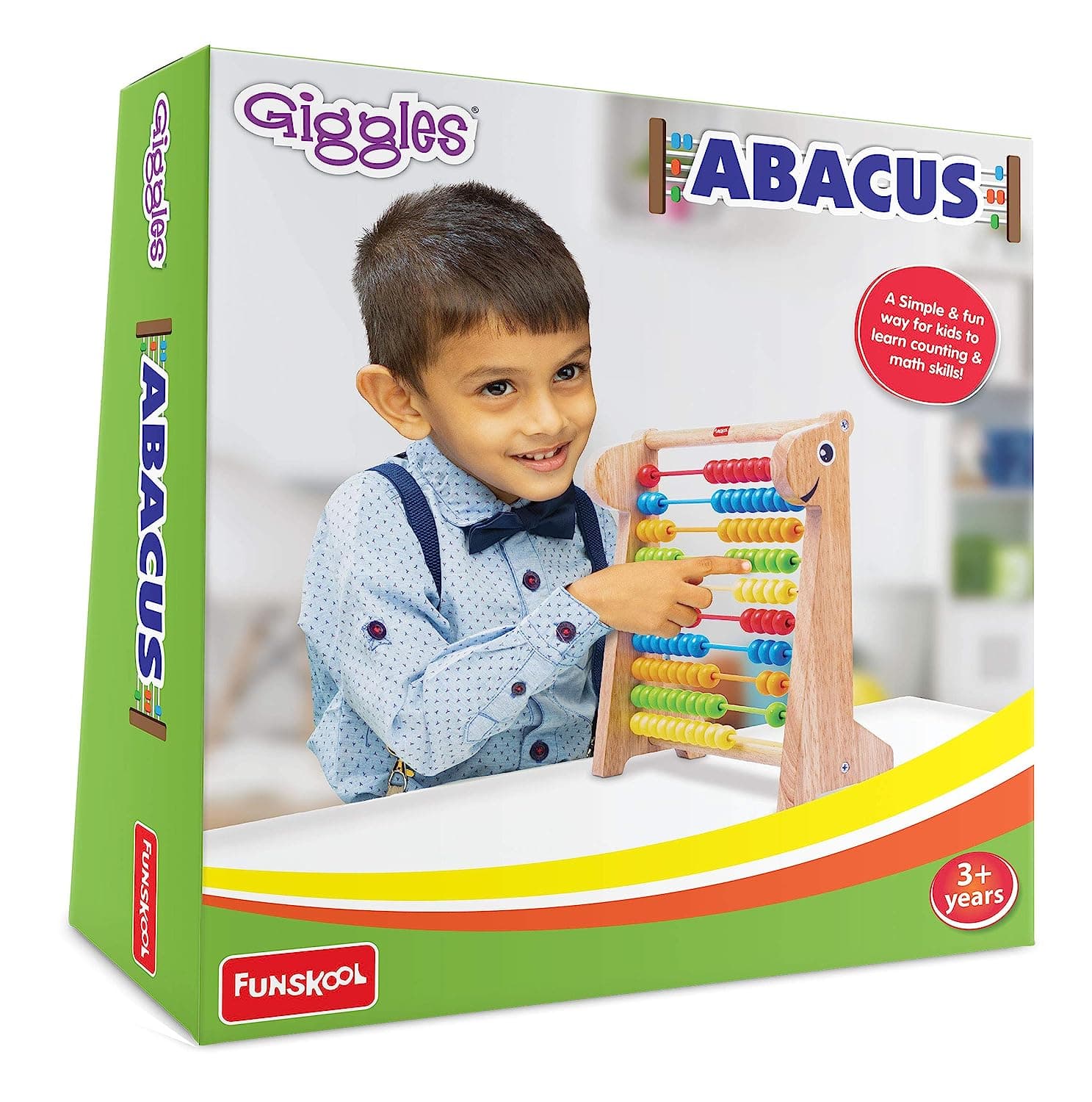 Giggles Funskool  Abacus Abacus for kids 3 years olds, Wooden Educational Toy,Toys for kids, Early Math Skills, 3 Years & Above, Preschool Toys view 5
