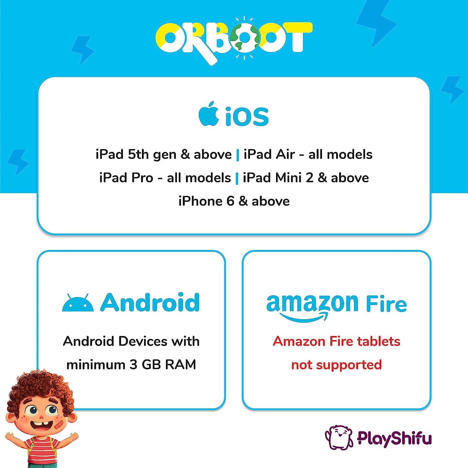 Shifu Educational Globe for Kids with 1000+ Facts on Animals, Places, Monuments and More - Orboot Earth Augmented Reality Based Fun Learning, Interactive Game ( 4-10 Years) view 3