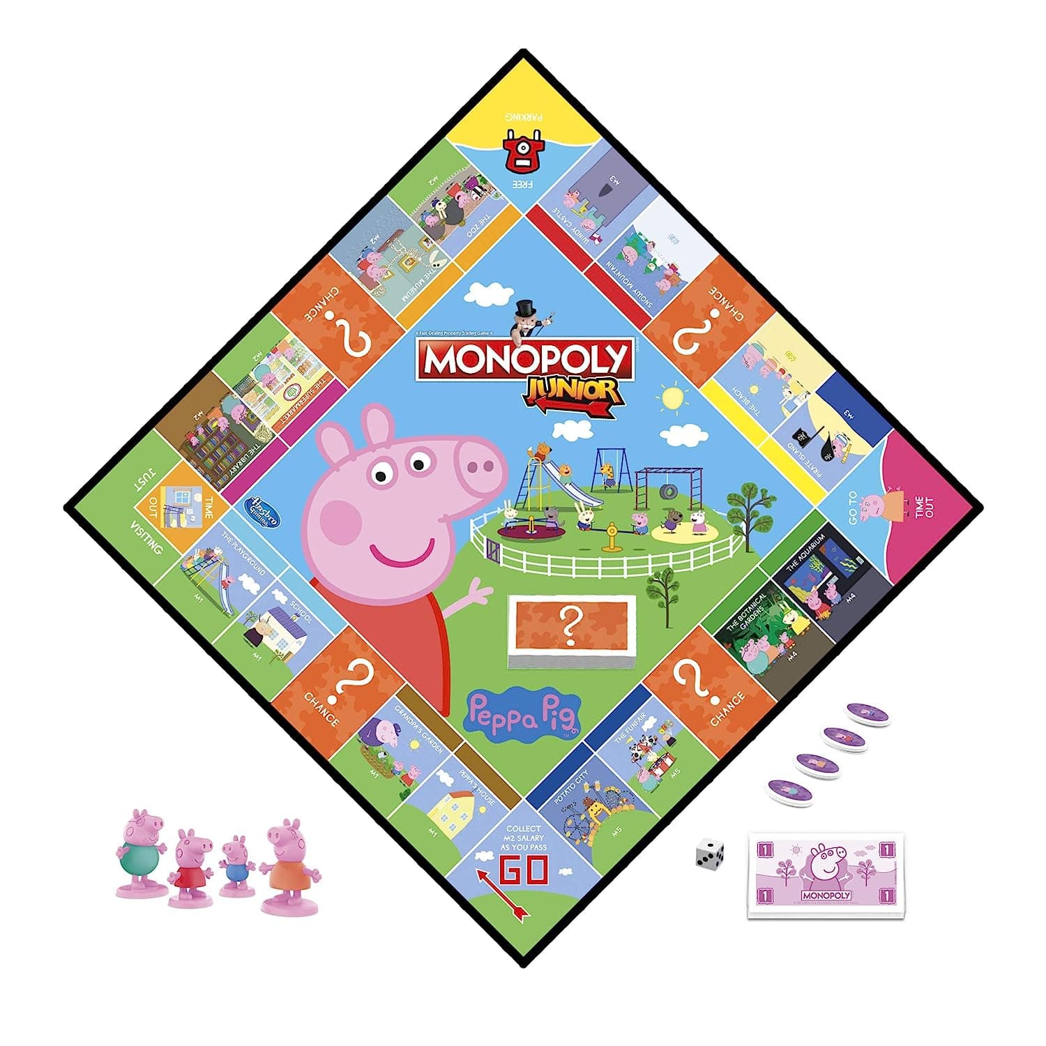 Monopoly Junior: Peppa Pig Edition Board Game, Best Strategy Board Game for Kids Ages 5 and up, 2-4 Players