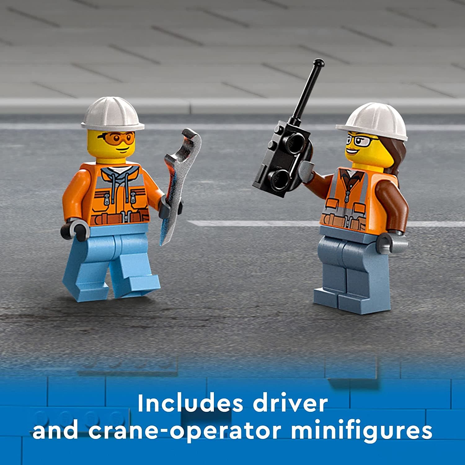 LEGO City Mobile Crane 60324 Building Kit (340 Pcs),Multicolor view 4
