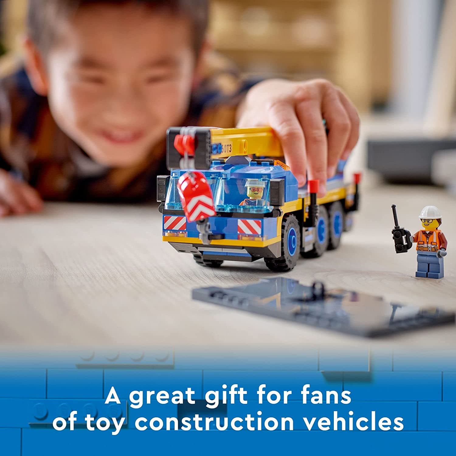 LEGO City Mobile Crane 60324 Building Kit (340 Pcs),Multicolor view 5
