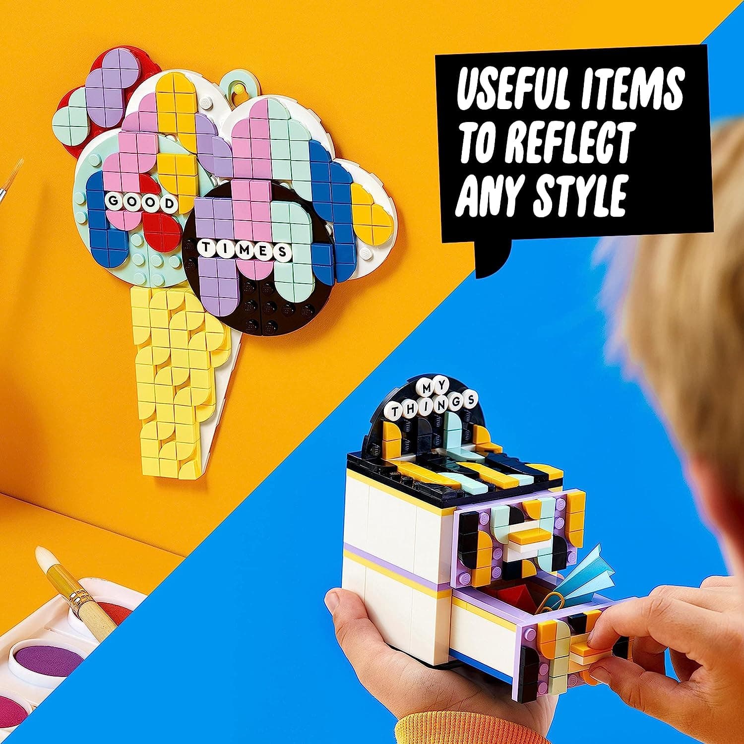 LEGO DOTS Creative Designer Box 41938 DIY Craft Decoration Kit (849 Pcs),Multicolor view 5