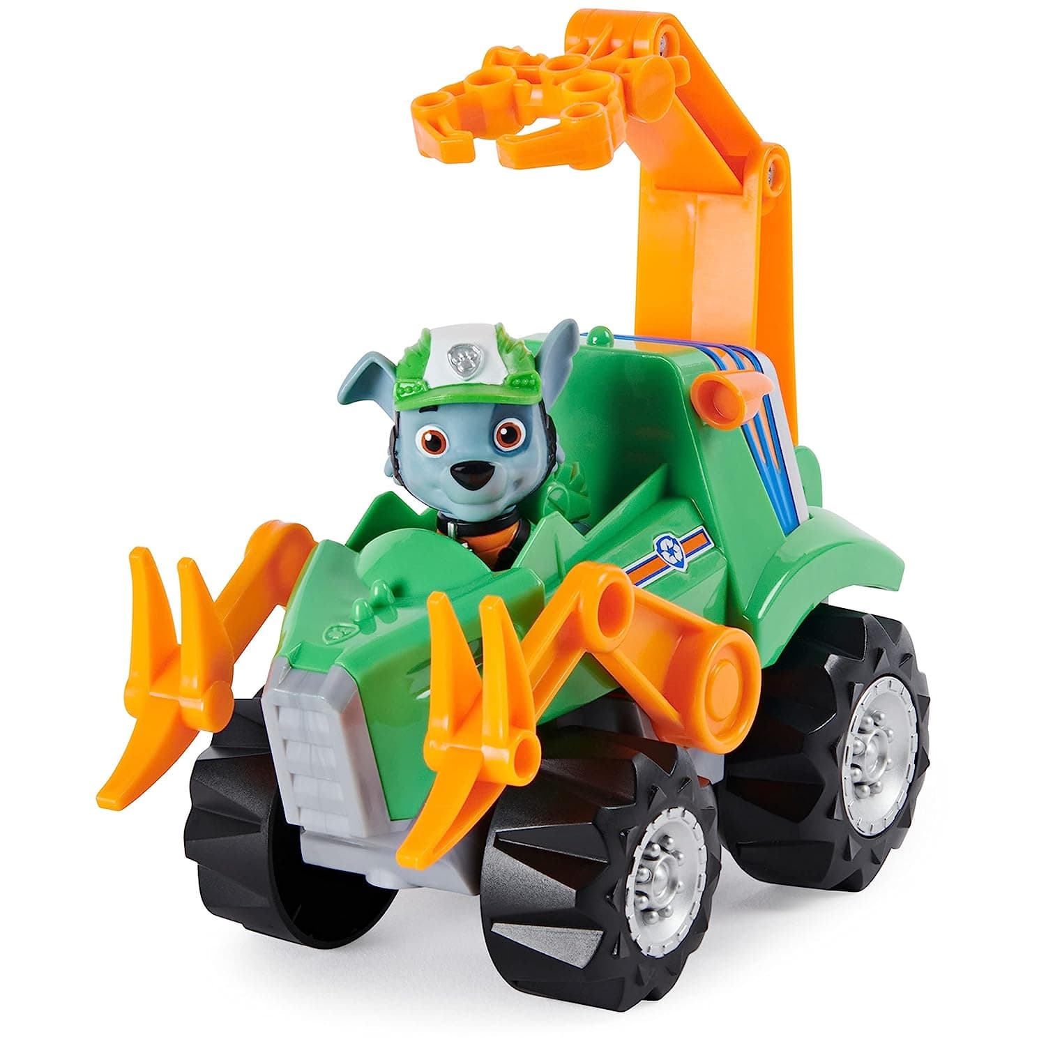 Paw Patrol Dino Rescue Rockys Deluxe Rev Up Vehicle with Mystery Dinosaur Figure view 2