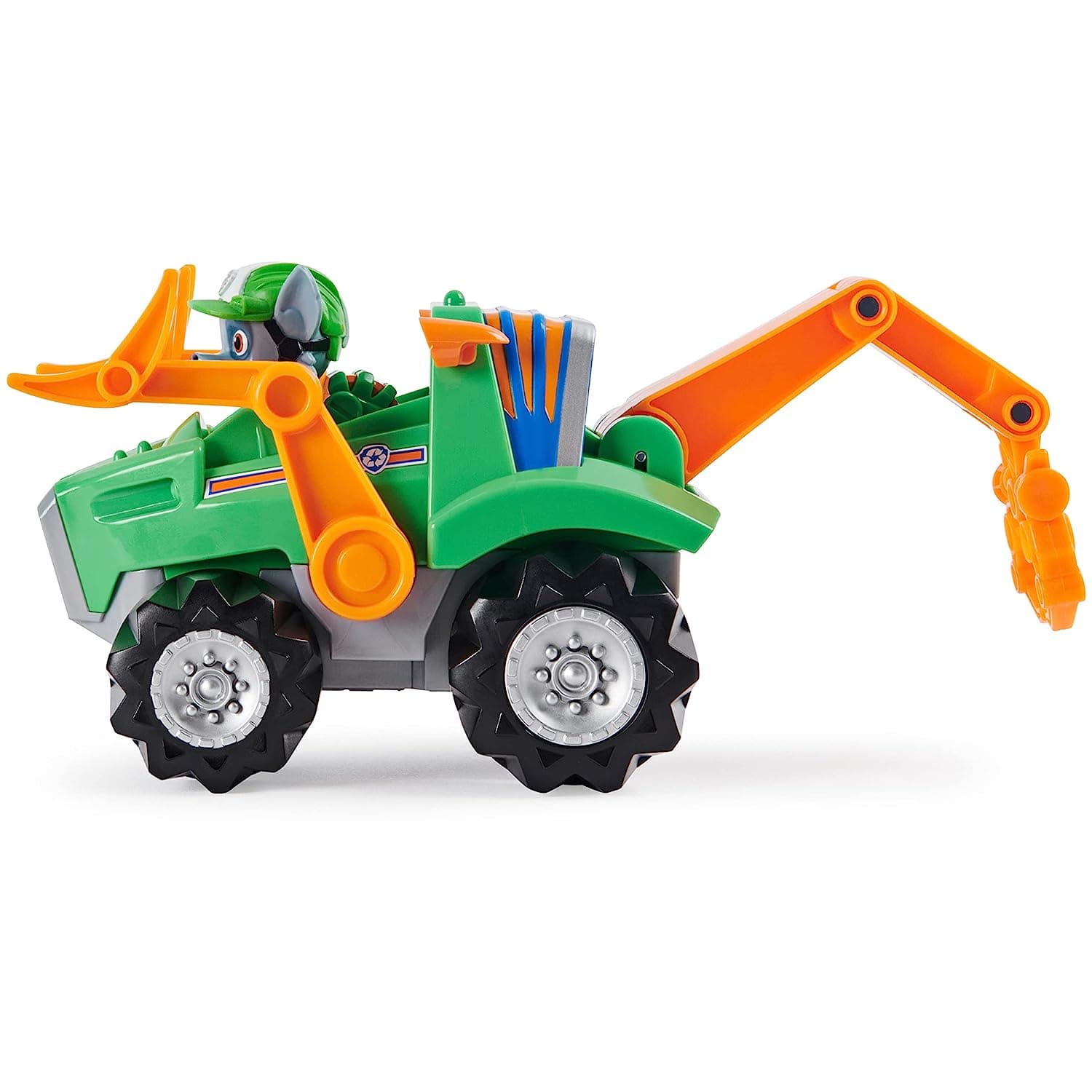 Paw Patrol Dino Rescue Rockys Deluxe Rev Up Vehicle with Mystery Dinosaur Figure view 4