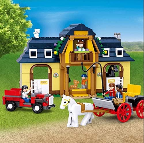Sluban Horse Farm Building Block Toy, Educational Toy Town Theme M38-B0560, Multicolor view 4