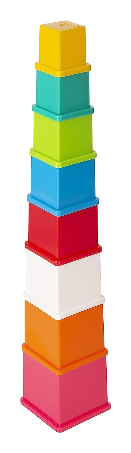 Funskool Plastic Stacking Multicolored Cubes, Blocks With Alphabet view 2