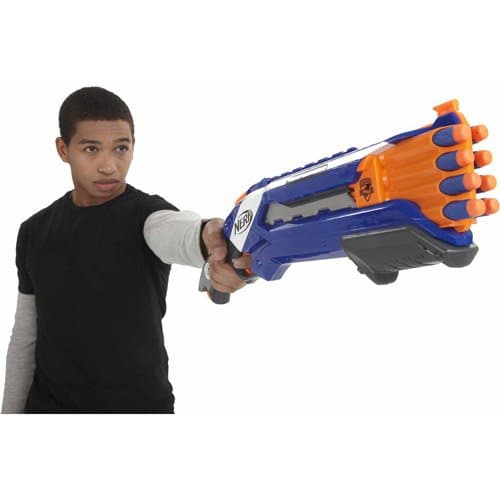 Nerf Rough Cut 2X4 Elite Blaster -- Fires 2 Darts At Once, Includes 8 Nerf Official Elite Darts, Toys For Kids, Teens & Adults, Outdoor Toys, Toys For Boys And Girls Ages 8 Years+,Multicolor view 4