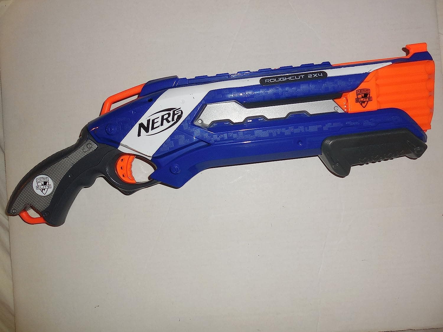 Nerf Rough Cut 2X4 Elite Blaster -- Fires 2 Darts At Once, Includes 8 Nerf Official Elite Darts, Toys For Kids, Teens & Adults, Outdoor Toys, Toys For Boys And Girls Ages 8 Years+,Multicolor view 2