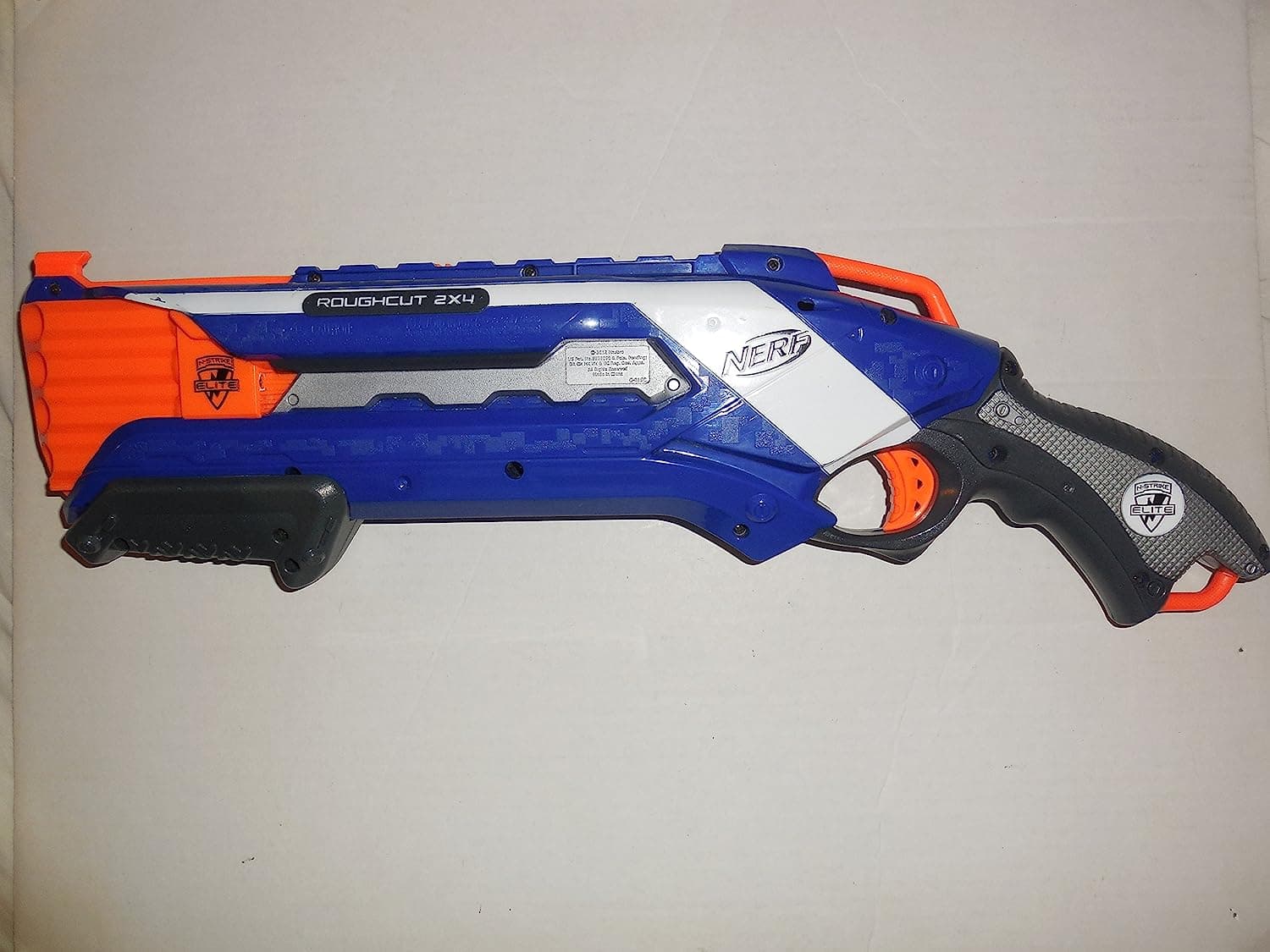 Nerf Rough Cut 2X4 Elite Blaster -- Fires 2 Darts At Once, Includes 8 Nerf Official Elite Darts, Toys For Kids, Teens & Adults, Outdoor Toys, Toys For Boys And Girls Ages 8 Years+,Multicolor view 3