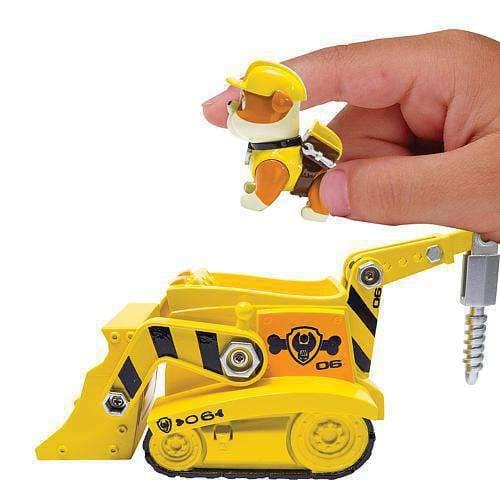 Paw Patrol Rubble'S Diggin' Bulldozer With Collectible Figure For Kids Aged 3 And Up (Multicolour) view 2