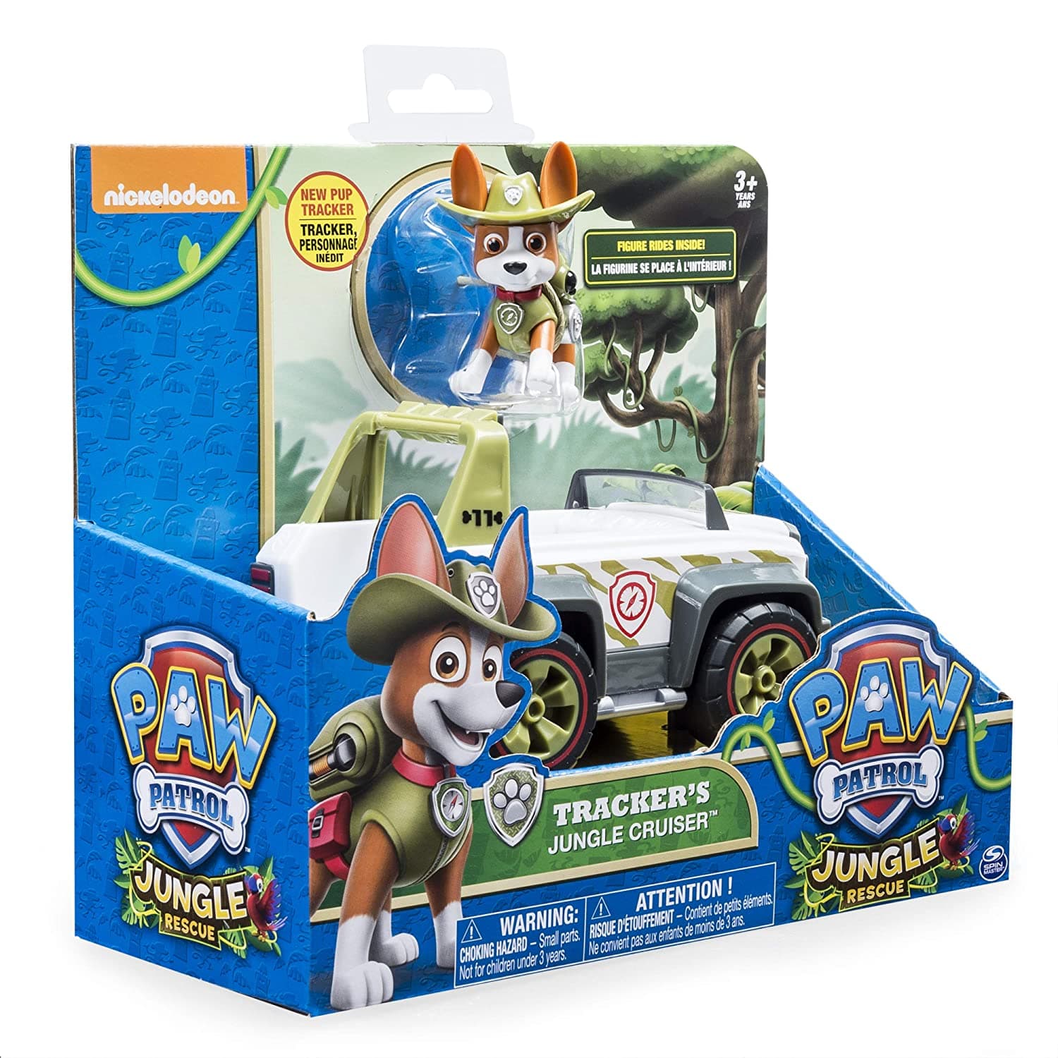 Paw Patrol, Tracker Jungle Cruiser Vehicle with Collectible Figure view 3