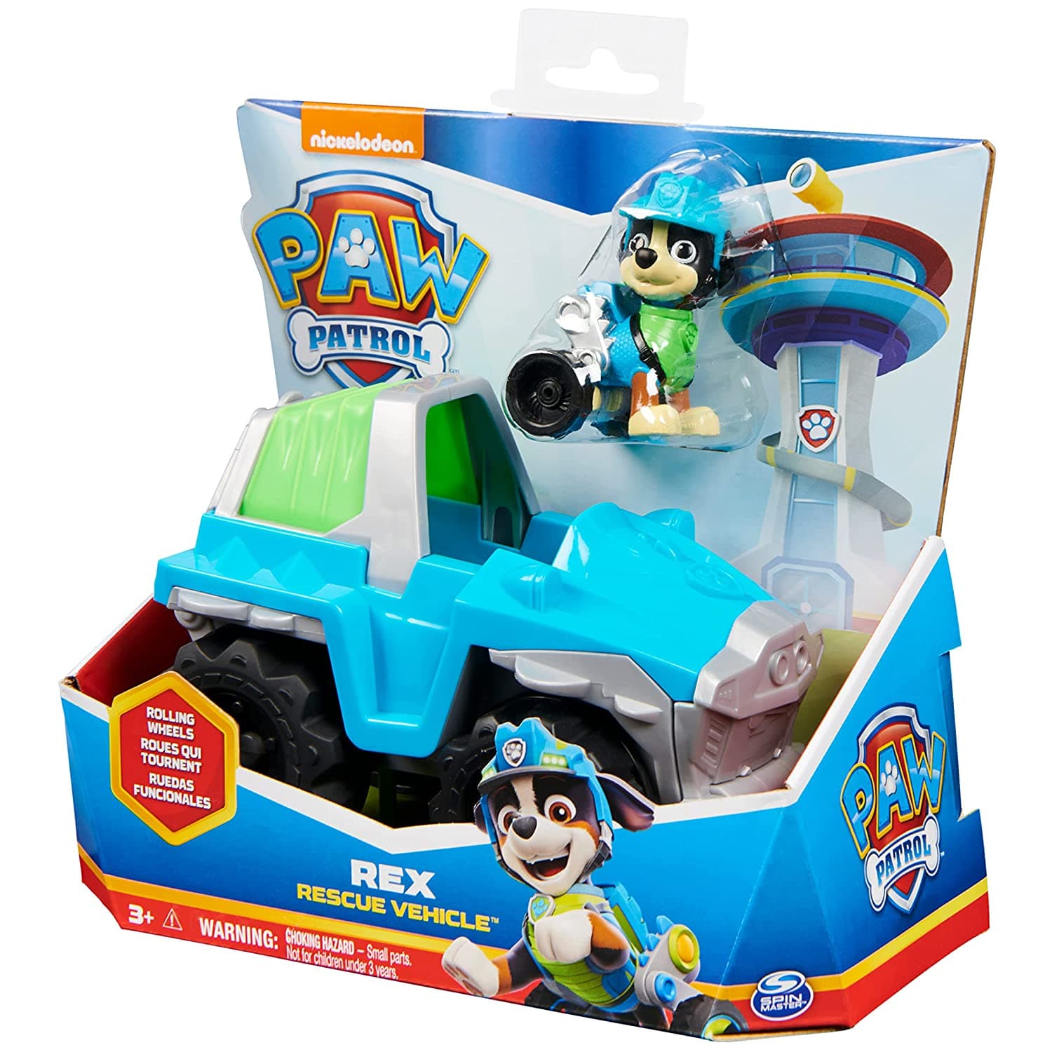 Paw Patrol Rex Basic Vehicle with Collectible Figure|Roleplay Toy|Best Gift for Kids|Made in India|Pretend Play Toy|for Kids Aged 3 and Up,Multicolor view 4