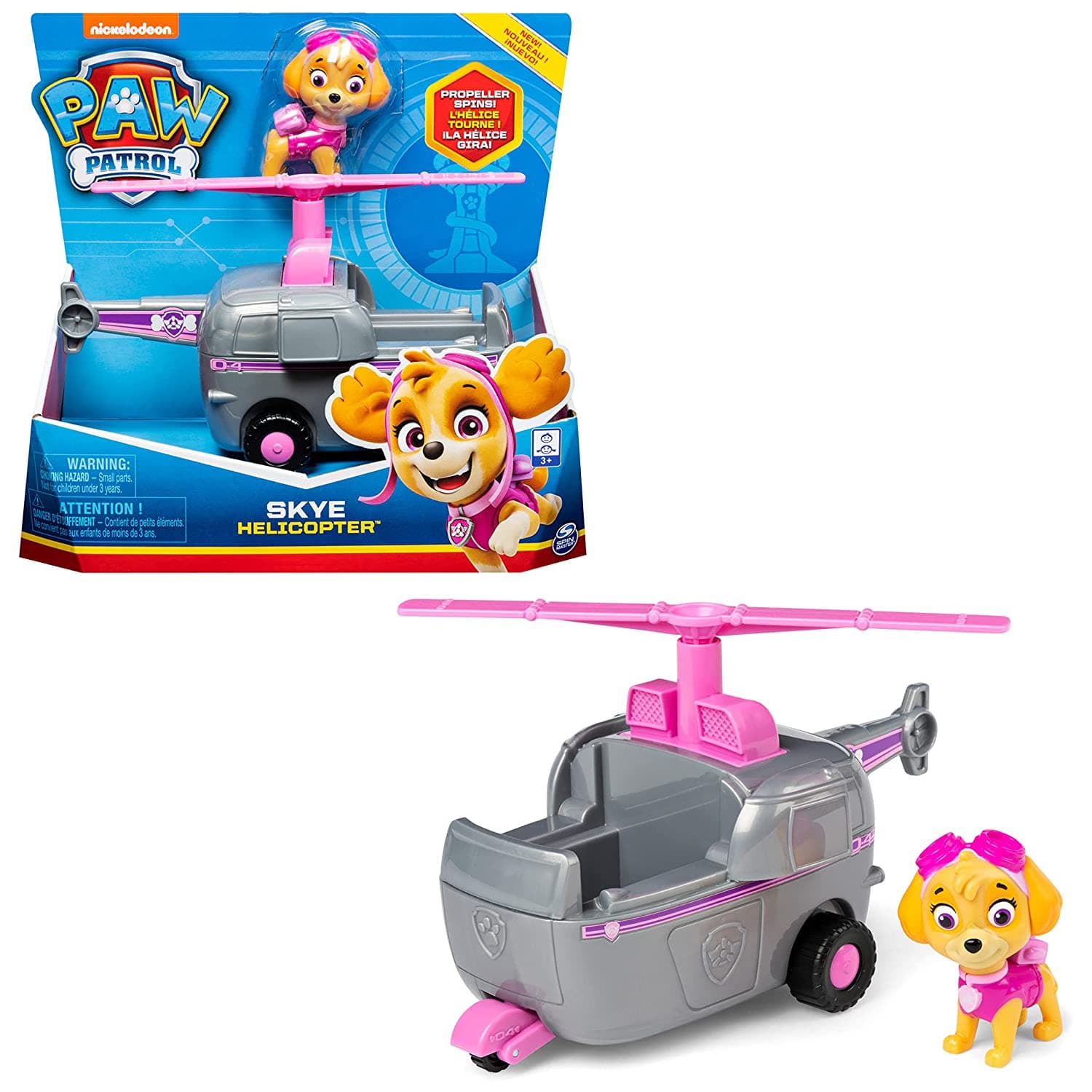 Paw Patrol, Skye Helicopter Vehicle with Collectible Figure view 4