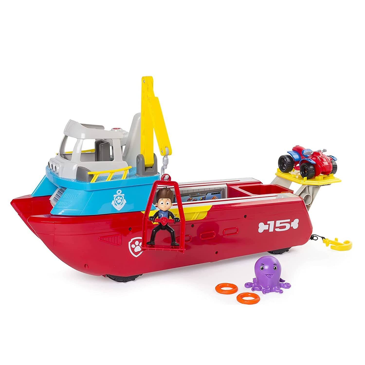 Paw Patrol Nickelodeon Sea Patroller Transforming Vehicle With Lights And Sounds- Multicolor view 3