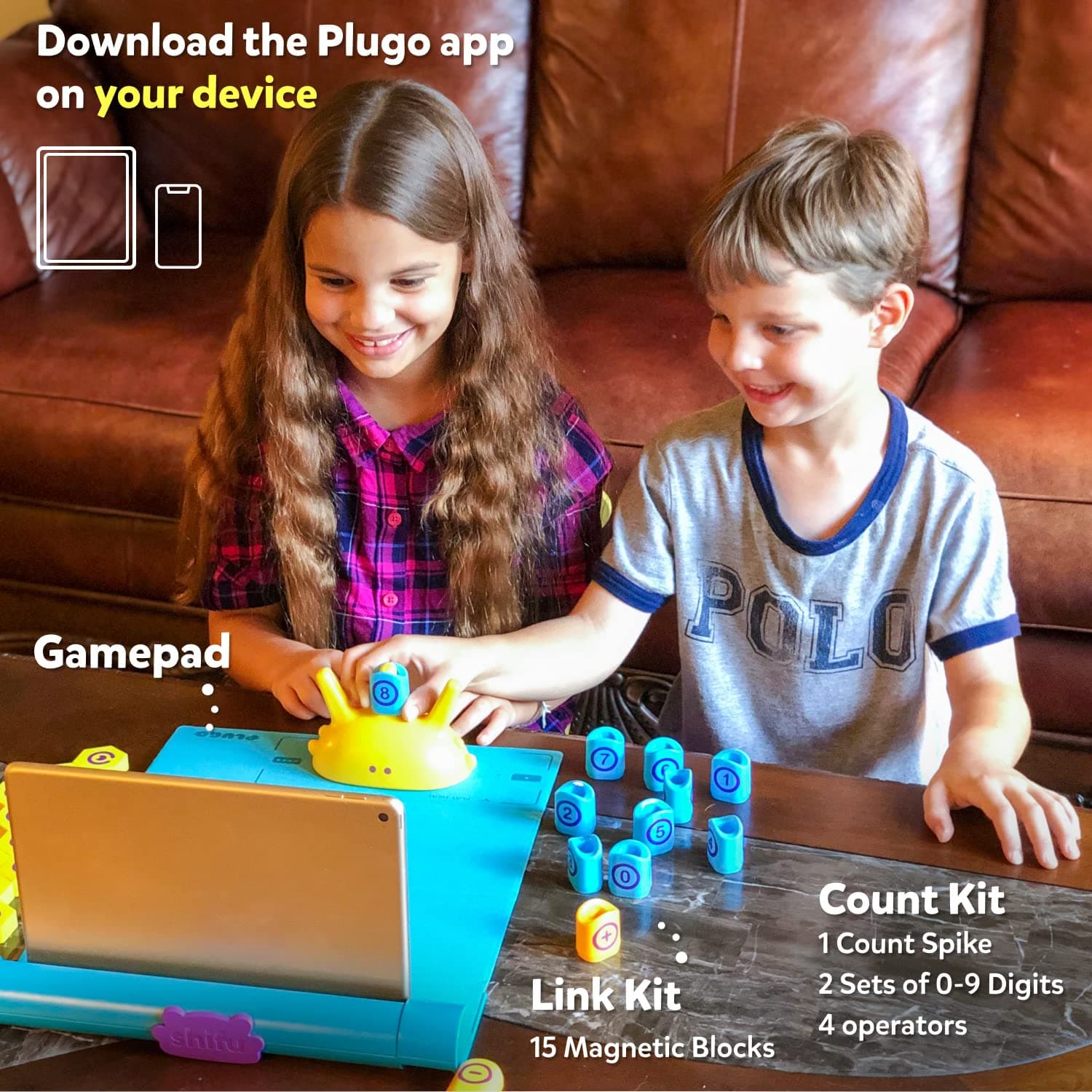 PlayShifu Plugo STEM Wiz Pack AR-Powered Toy with Count and Link Kit for Kids - Math Puzzles Challenges Fun Learning, Interactive Game (4-10 Years) view 3