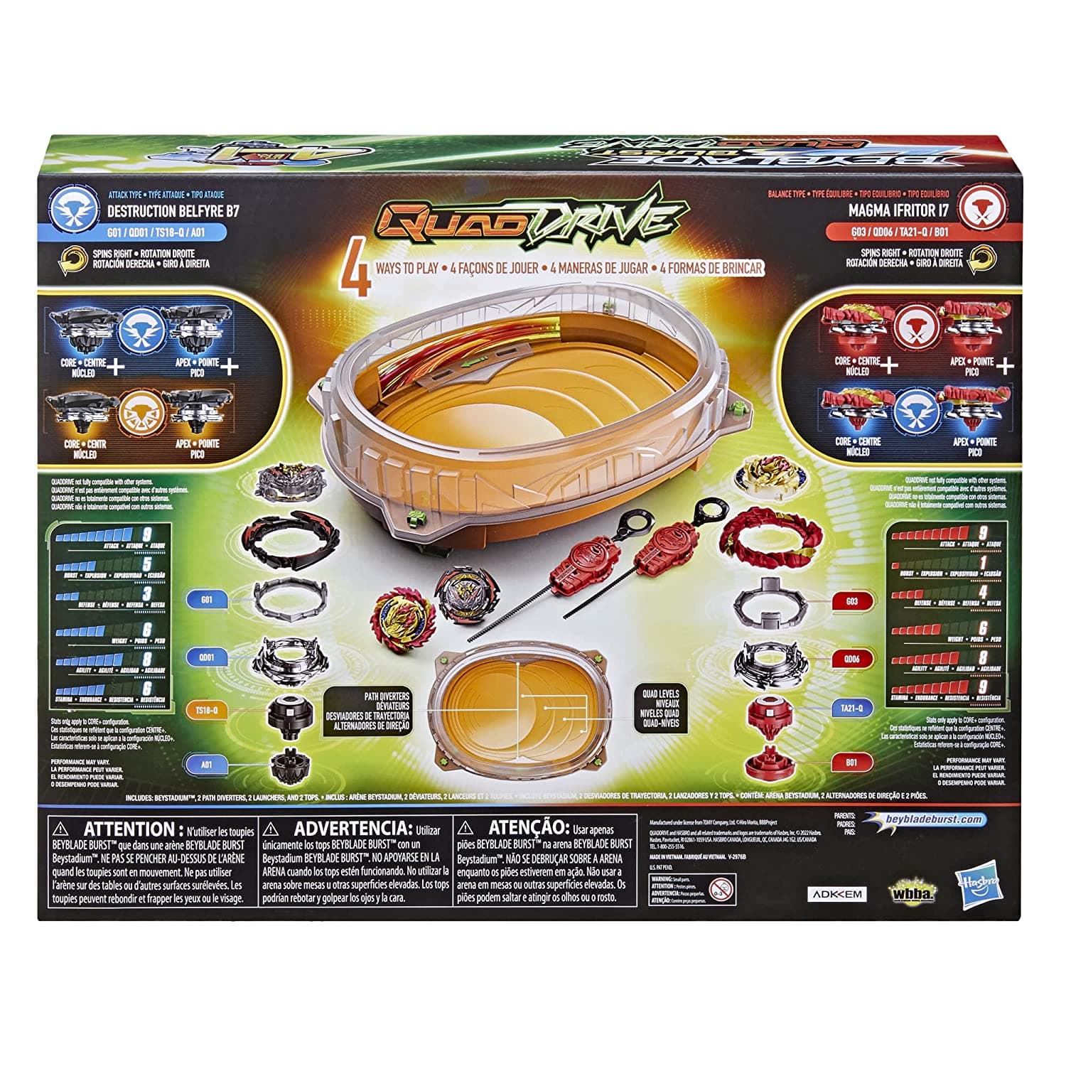 Beyblade Burst QuadDrive Cosmic Vector Battle Set view 6