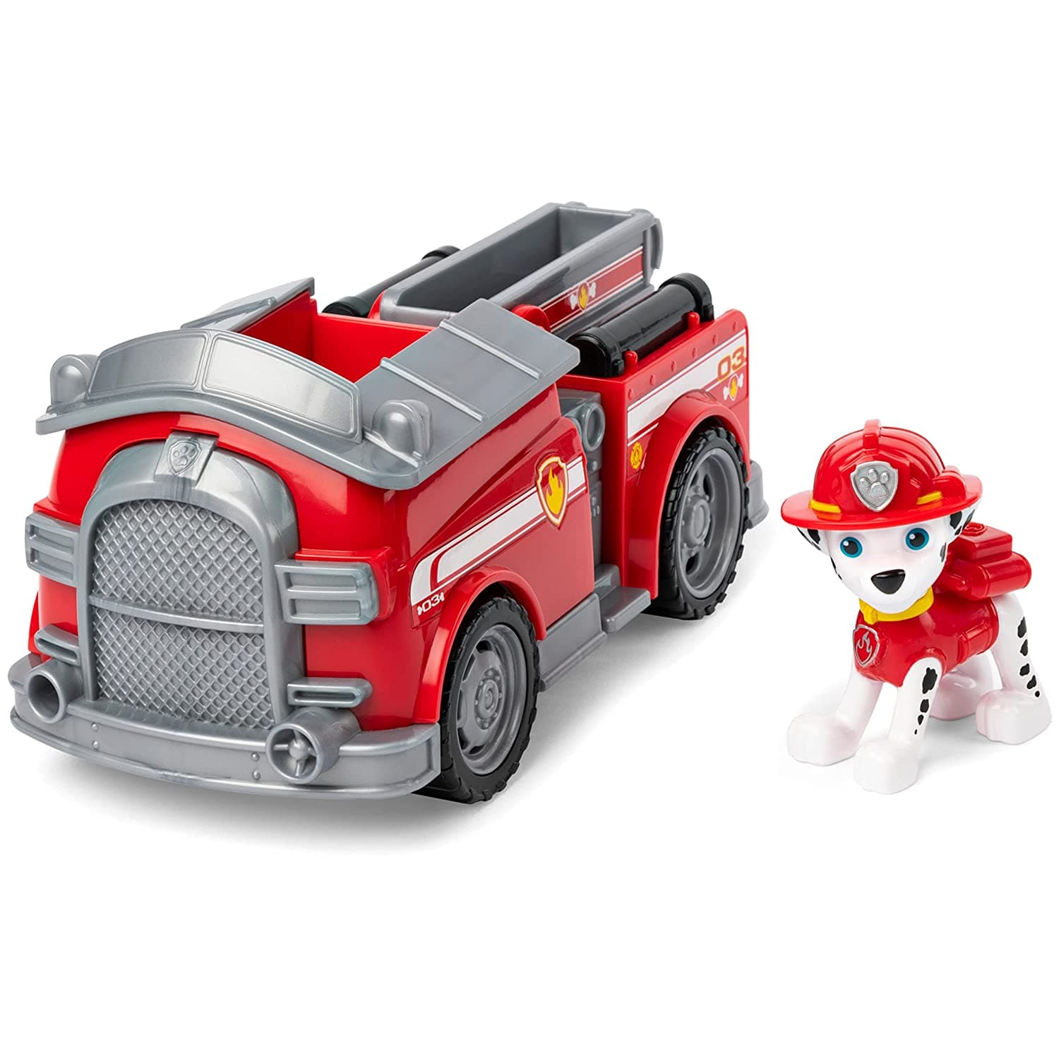 Paw Patrol, Marshall Fire Engine Vehicle with Collectible Figure