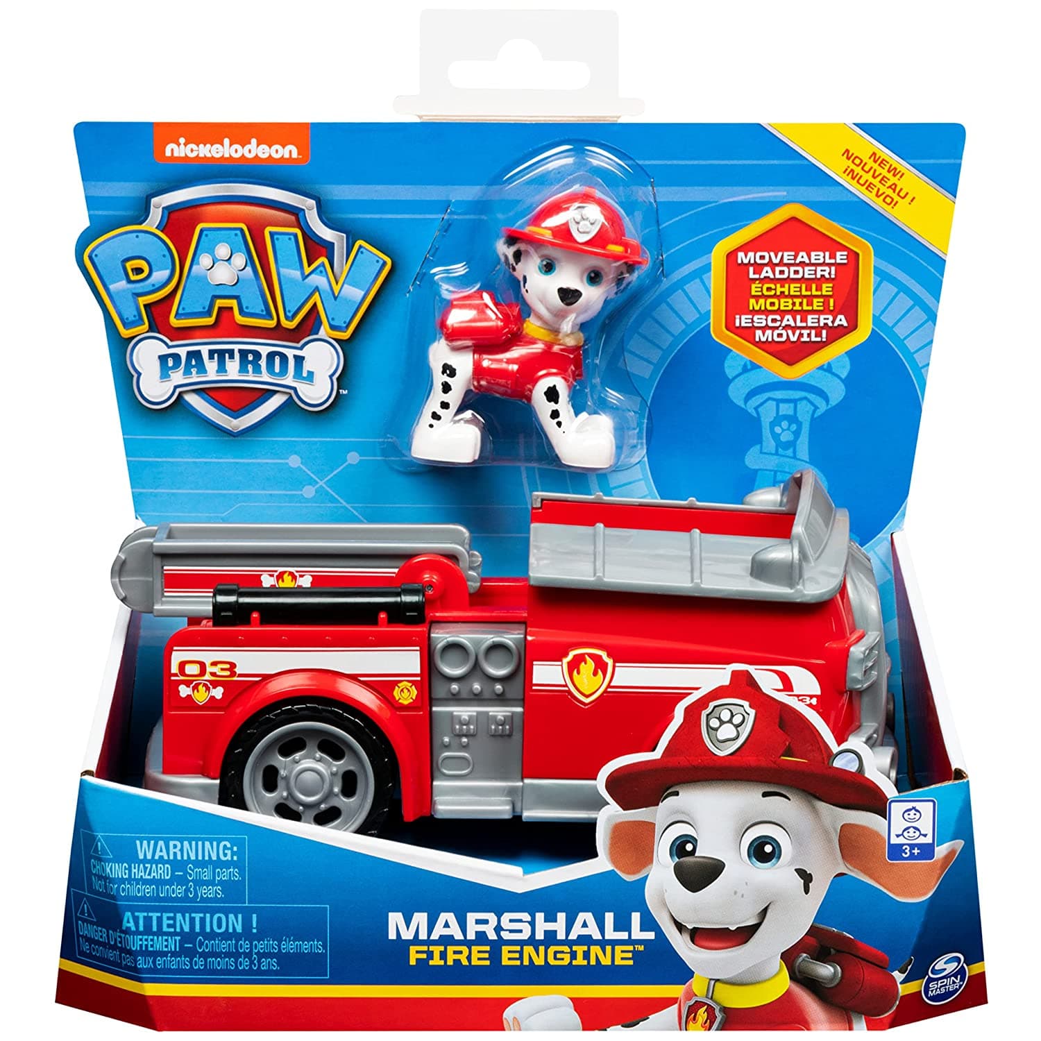 Paw Patrol, Marshall Fire Engine Vehicle with Collectible Figure view 5