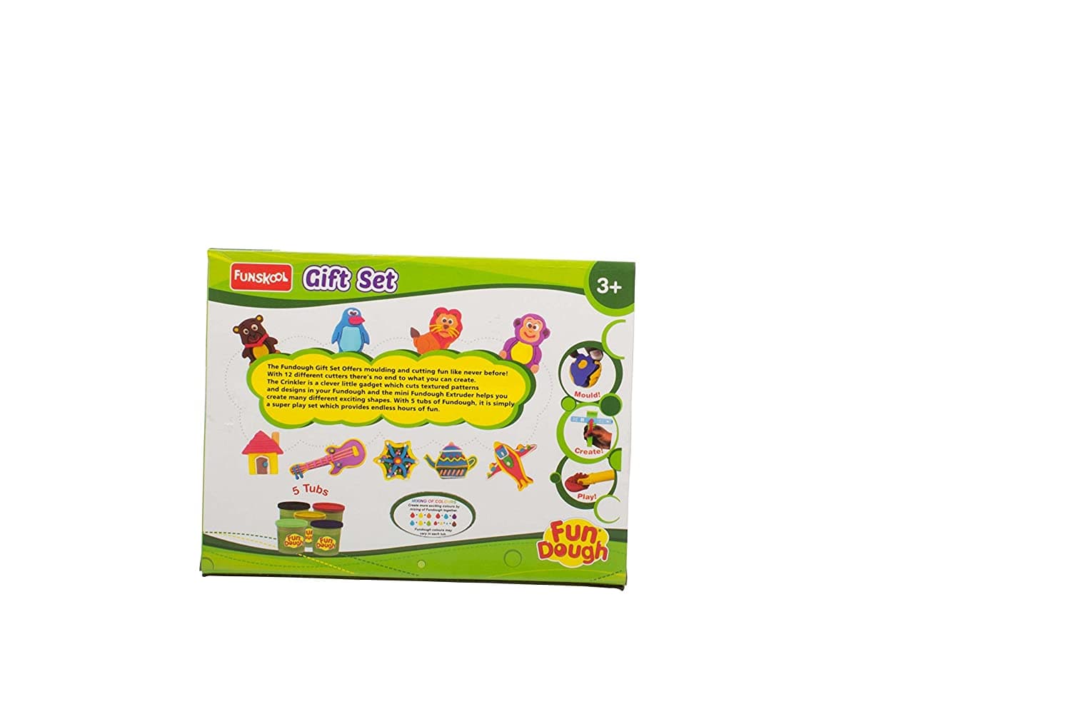 Funskool-Fundough Playset Gift Sets, multicolour, best gift set for girls and boys, dough, toy, shaping, sculpting, 3 years view 3