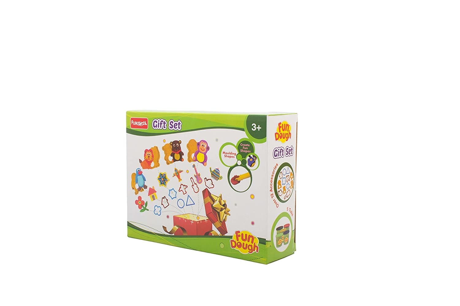 Funskool-Fundough Playset Gift Sets, multicolour, best gift set for girls and boys, dough, toy, shaping, sculpting, 3 years