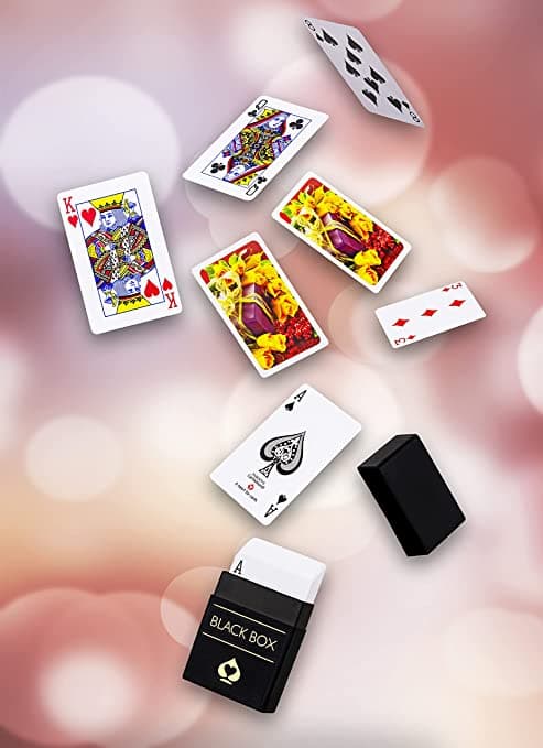 Black Box Premium Plastic Playing Cards with Case, Waterproof, Bridge Size for Kid - Multicolor, Pack of 1 view 4