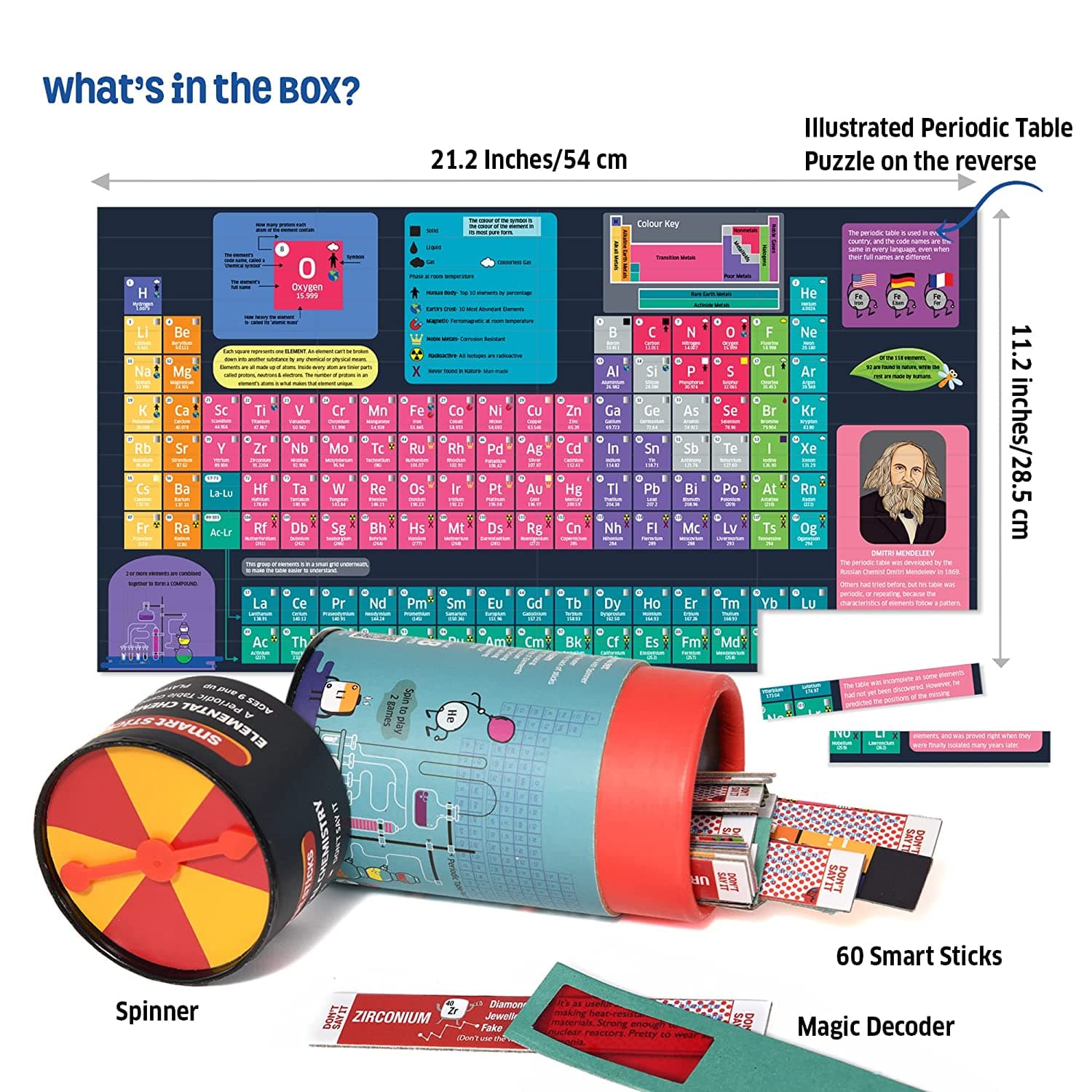 Chalk and Chuckles Science Toys, Smart Sticks Elemental Chemistry Game view 3