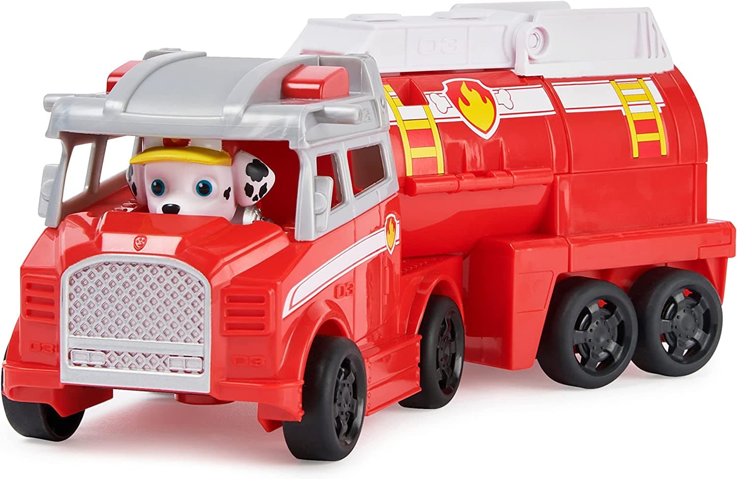 Paw Patrol Big Truck Pup’s Marshall Transforming Toy Truck with Collectable Action Figure