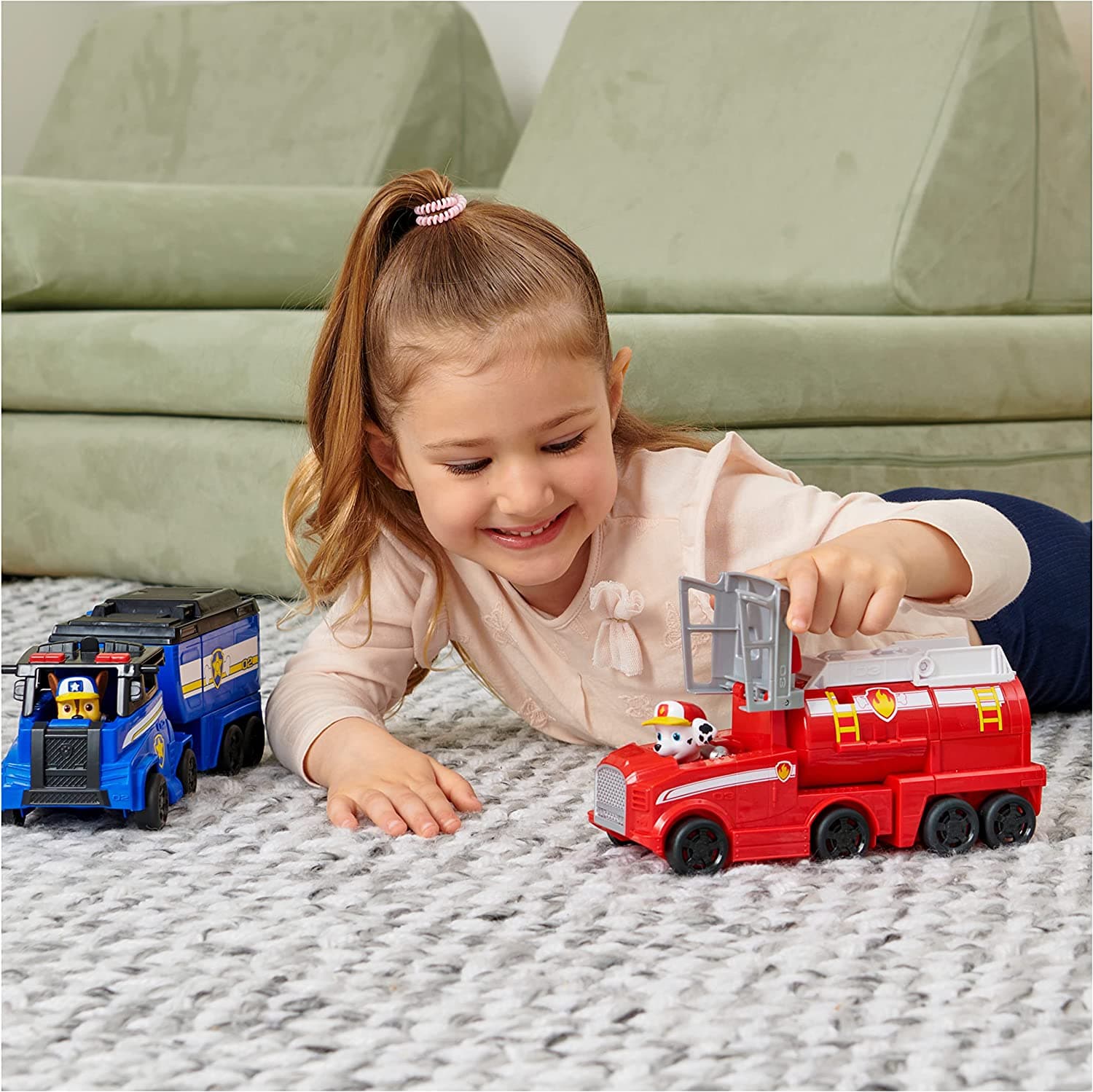 Paw Patrol Big Truck Pup’s Marshall Transforming Toy Truck with Collectable Action Figure view 6