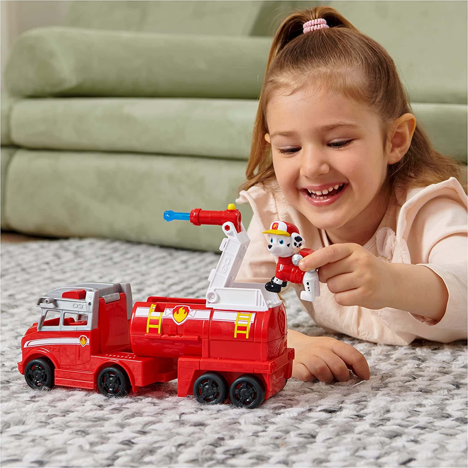 Paw Patrol Big Truck Pup’s Marshall Transforming Toy Truck with Collectable Action Figure view 7