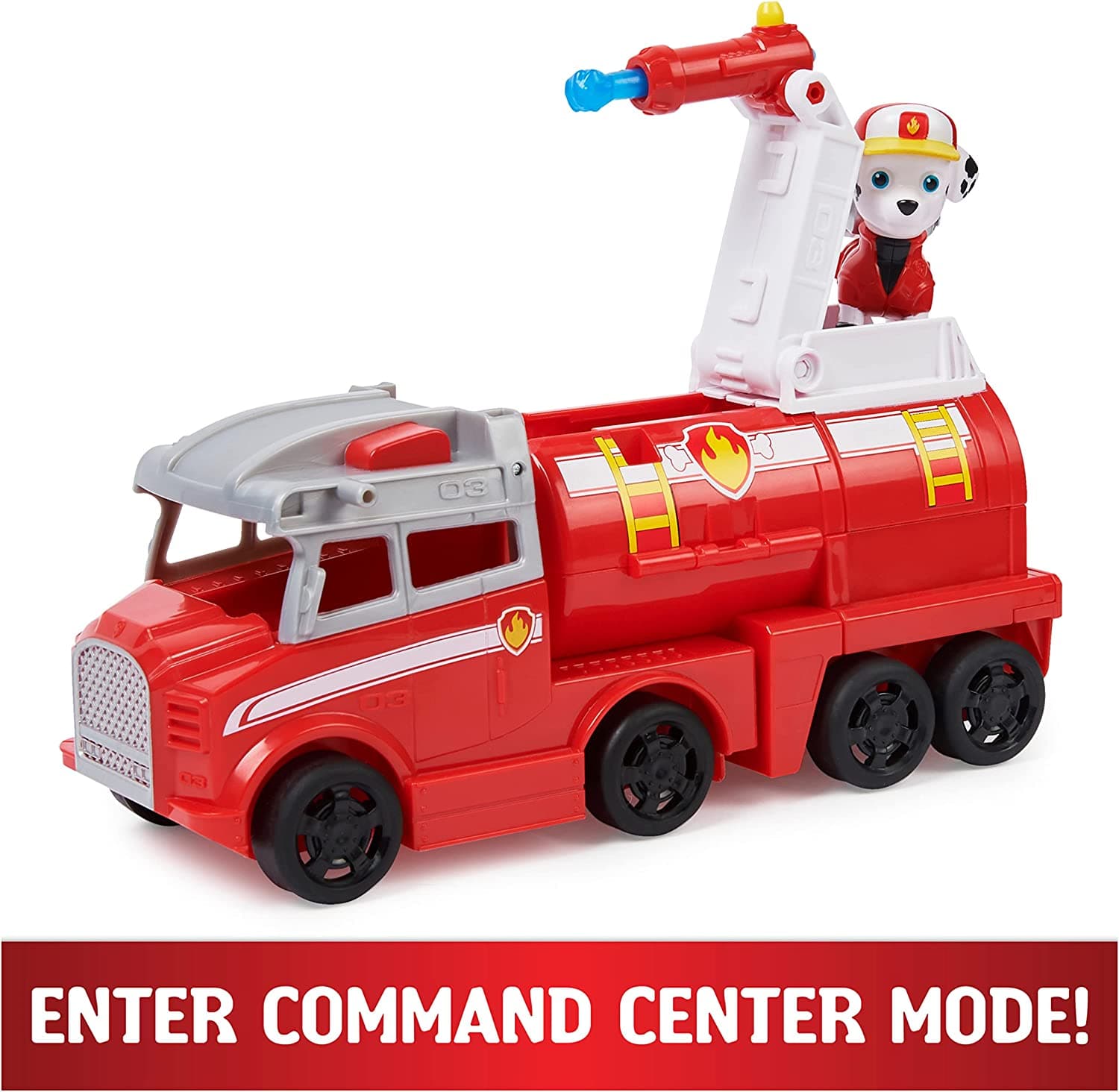 Paw Patrol Big Truck Pup’s Marshall Transforming Toy Truck with Collectable Action Figure view 5