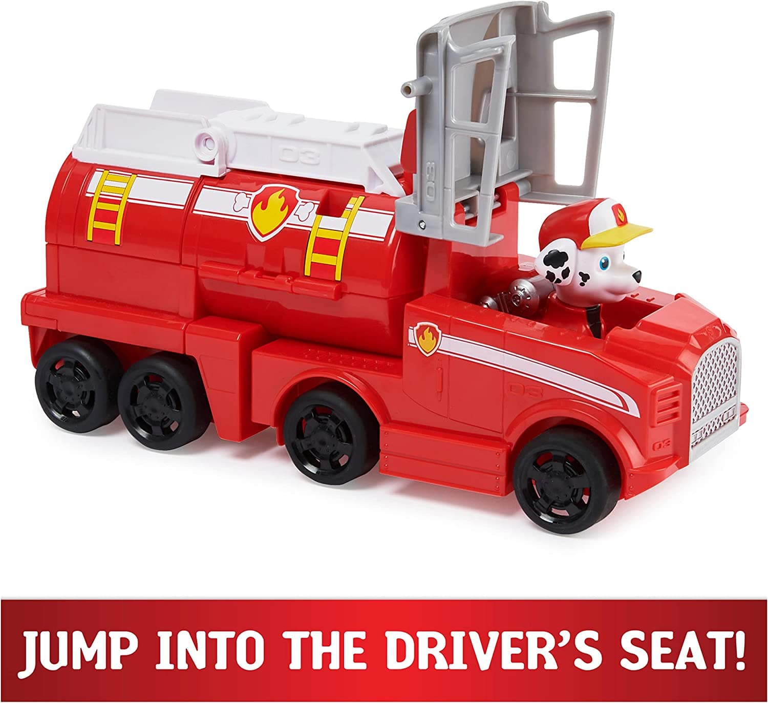 Paw Patrol Big Truck Pup’s Marshall Transforming Toy Truck with Collectable Action Figure view 8