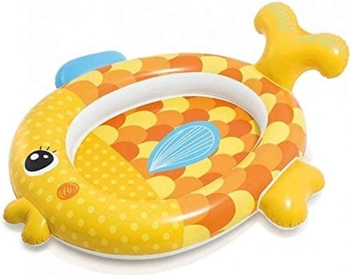 KriTech Inflatable Kiddie Swim Pool Water Float Tube Boat Fish