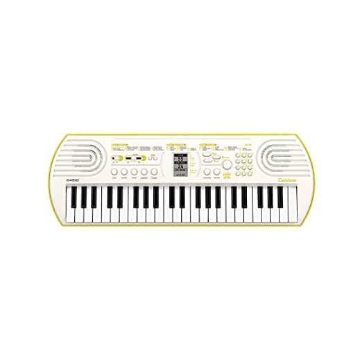 Casiotone Mini Keyboard SA-80 with Piano tones, White (44 Keys) view 2