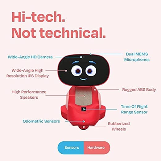Miko 3 AI-Powered Smart Robot(Red)