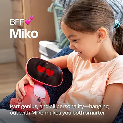 Miko 3 AI-Powered Smart Robot(Red) view 3