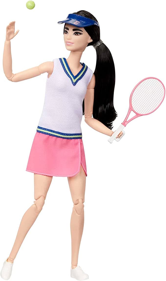 Barbie Doll & Accessories, Career Tennis Player Doll with Racket and Ball view 2