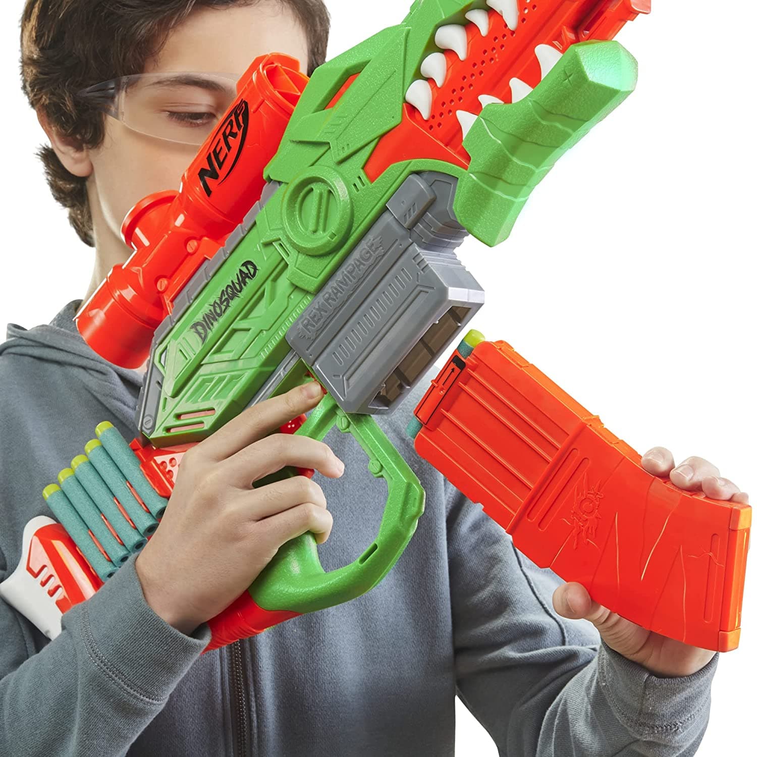 Nerf DinoSquad Rex-Rampage Motorized Dart Blaster view 7