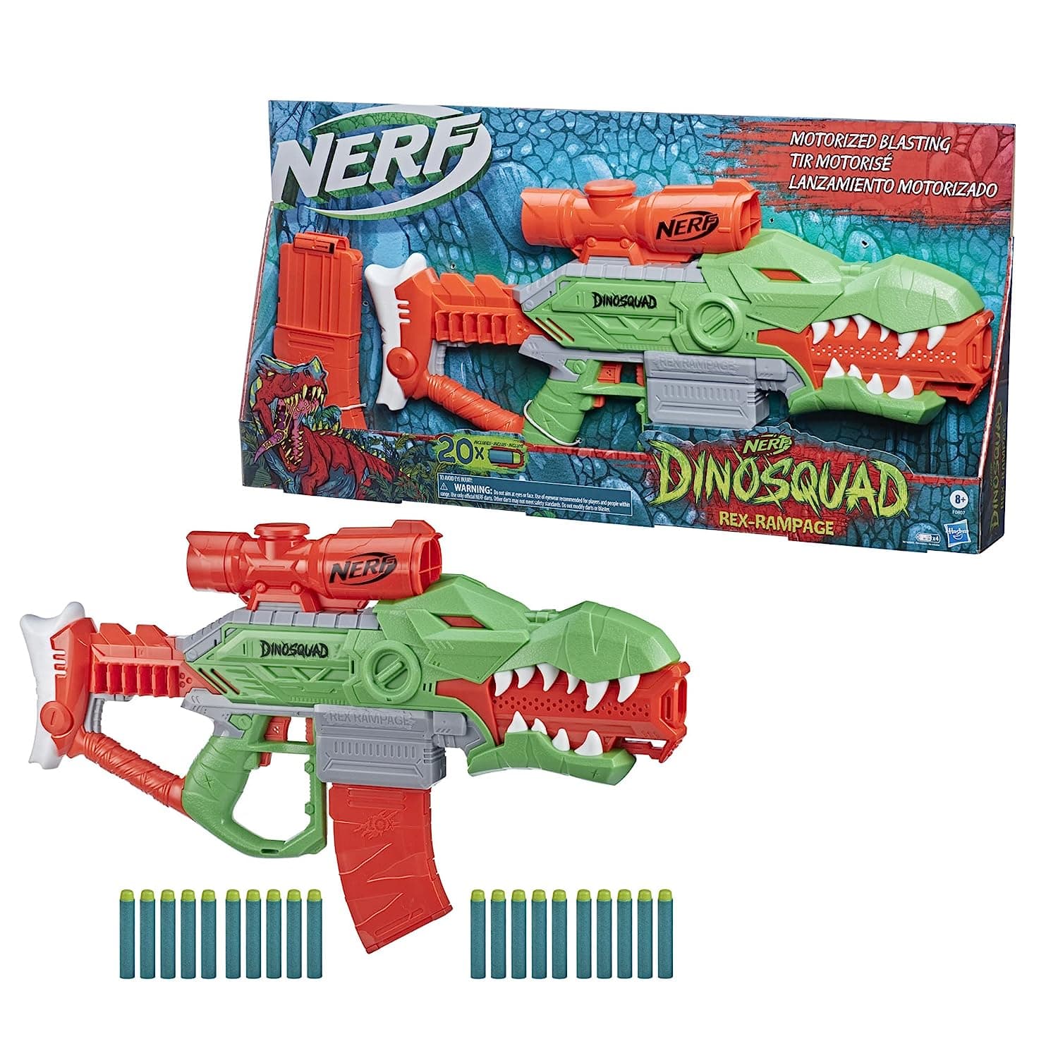 Nerf DinoSquad Rex-Rampage Motorized Dart Blaster view 4