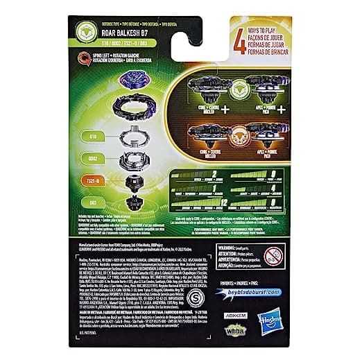 Beyblade Burst QuadDrive Roar Balkesh B7 Spinning Top Starter Pack,Battling Game view 4