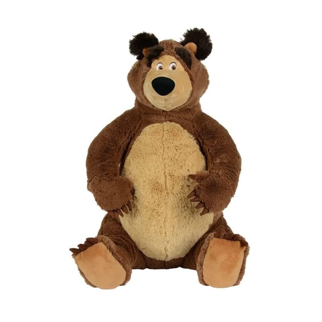 Masha and the Bear Simba Plush Soft Teddy Bear for Kids | (50cm, Brown)