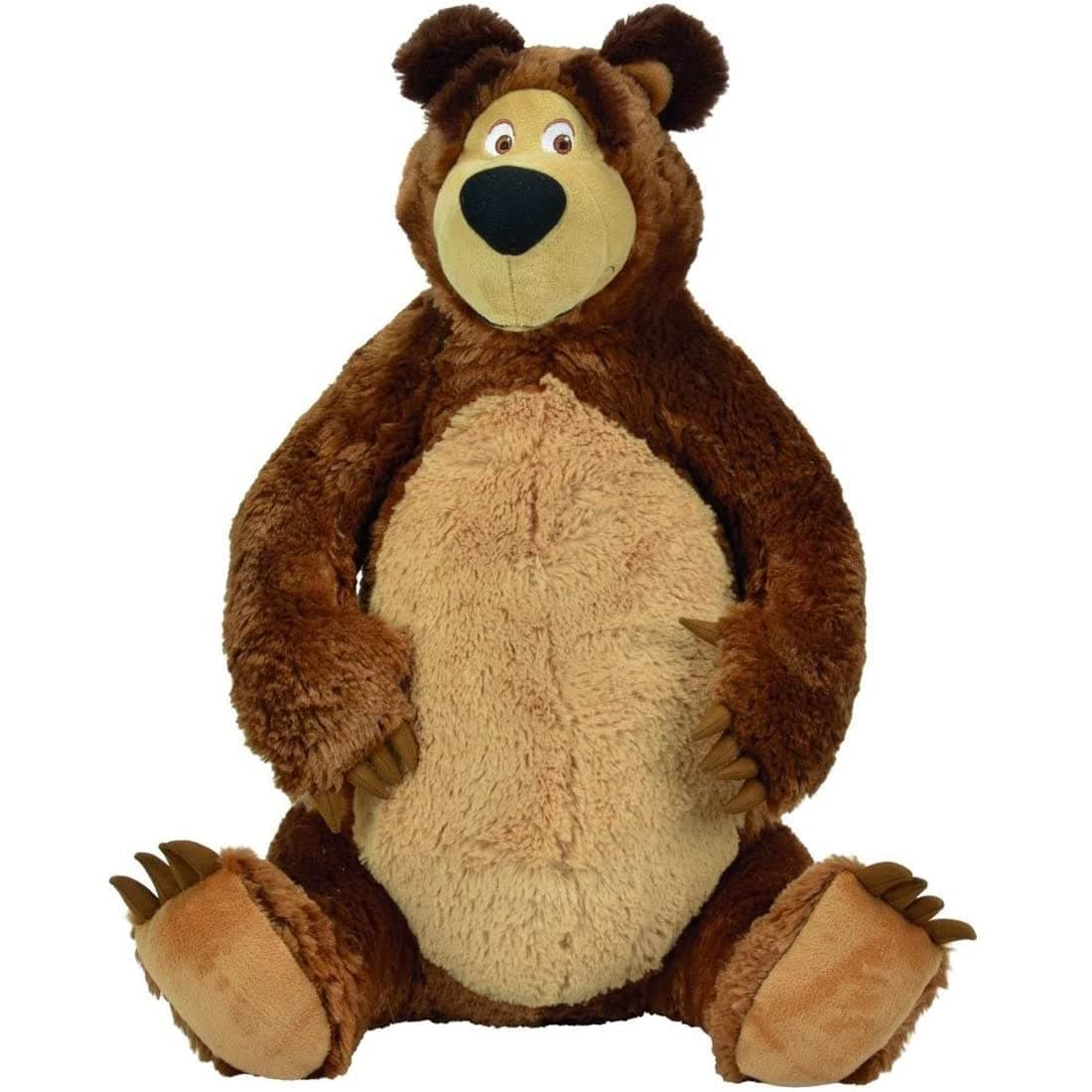 Masha and the Bear Simba Plush Soft Teddy Bear for Kids | (50cm, Brown) view 3