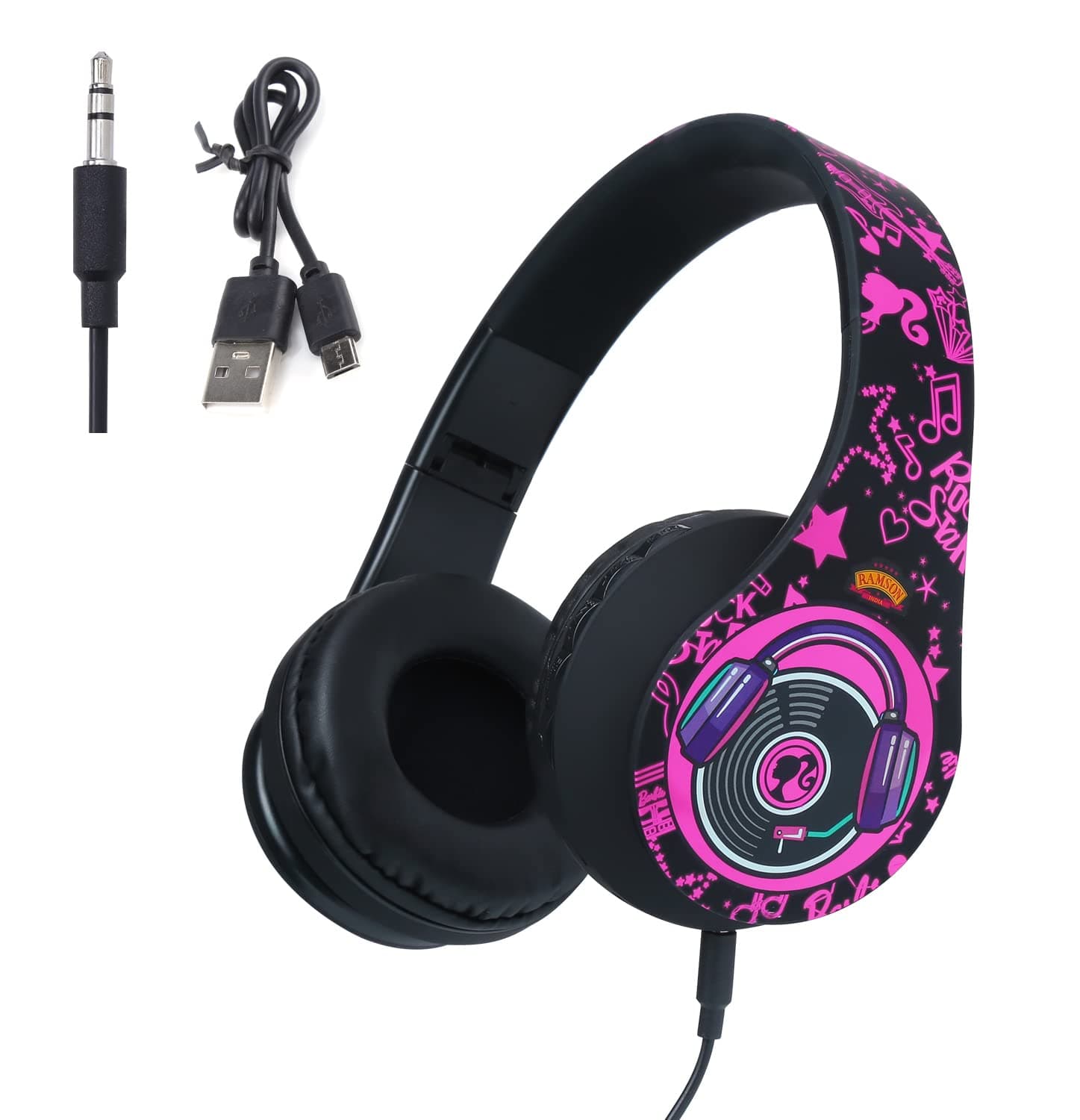 Ramson Barbie Wireless Bluetooth Headphones - Official Licensed
