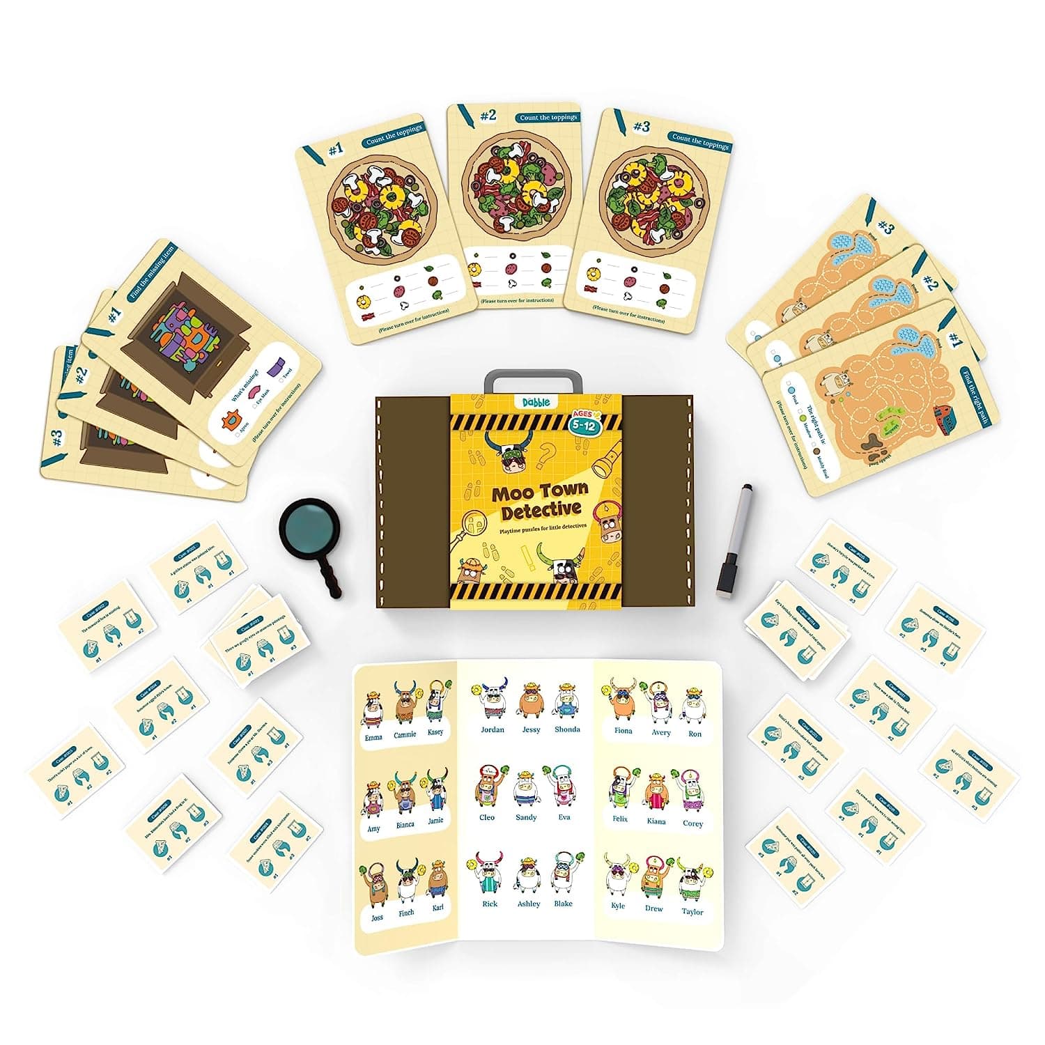 Dabble Pretend Play Detective Game - Moo Town Detective view 4