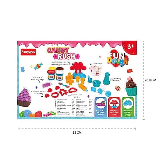 Fundough - Candy Rush, Cutting and Moulding Playset view 2