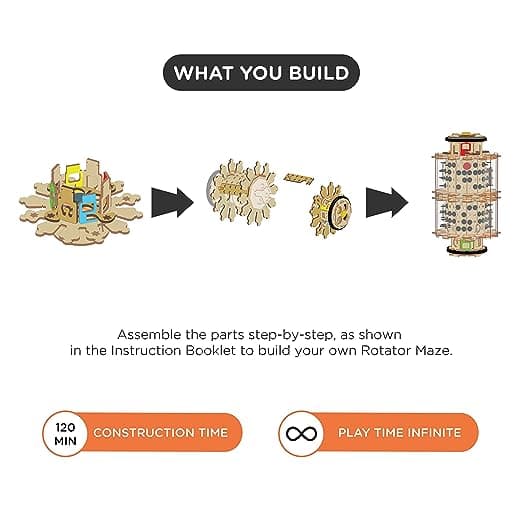 Smartivity Twist & Tumble Rotator Maze STEM Educational DIY Fun Toys, Educational & Construction based Activity Game view 5