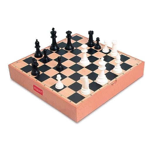 Funskool Games - Deluxe Chess, War & Strategy Game, Wooden Board with Storage Box, view 3