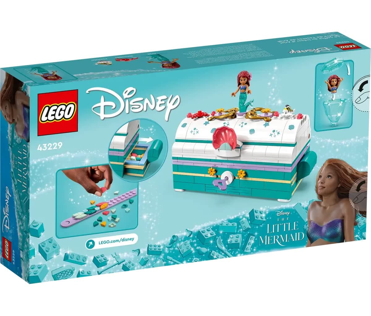 LEGO Disney Ariel?s Treasure Chest 43229 Building Toy Set (370 Pieces) view 3